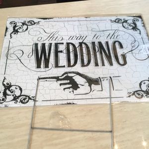 This was to the wedding sign